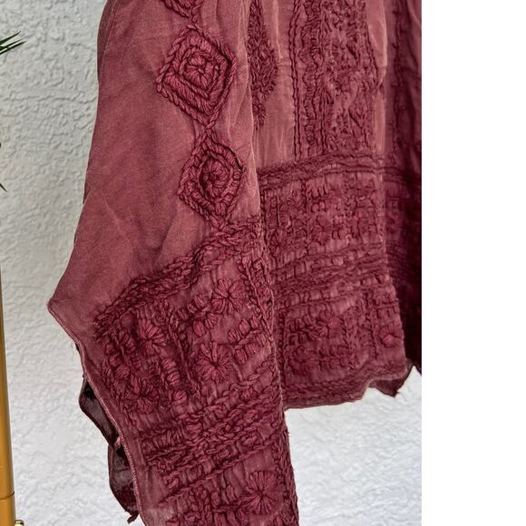 NWT Anthropology by Kyla Seo Blouse Pink Oversized - Picture 9 of 15